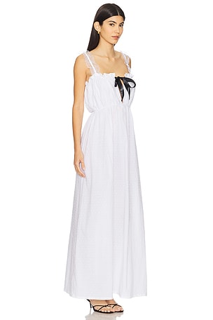 SWF Classic Bow Maxi Dress in White