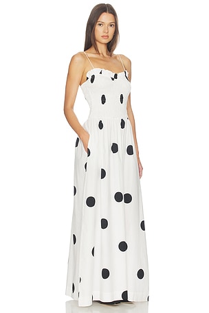 SWF Ruffled Bodice Maxi Dress in White. Size S. Also