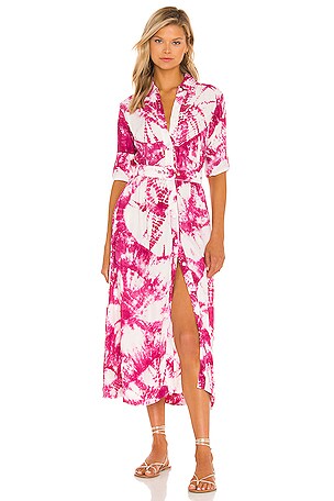 milly flowers of spain linen dress MILLY Flowers Of Spain Linen Dress in Black & White