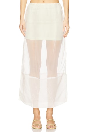 Pencil Sheer Maxi Skirt & Satin Mini SWF