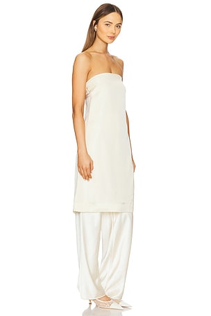 SWF Strapless Midi Top in Ivory