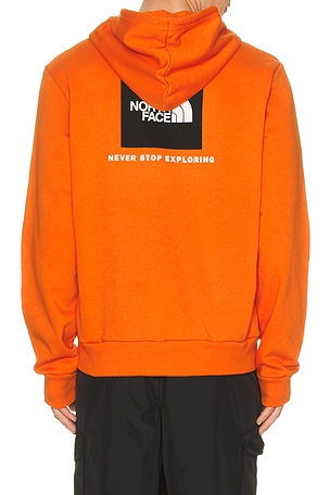 The North Face Evolution Box Nse Regular Hoodie in Burnt Orange