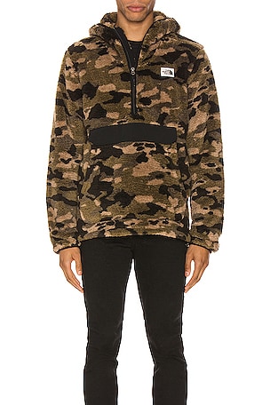 The North Face Campshire Pullover Hoodie in Burnt Olive Green