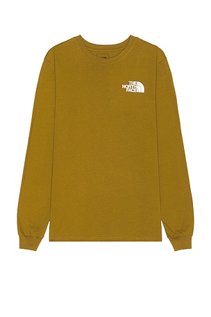 The North Face Men's Longsleeve Box NSE Tee in Tan