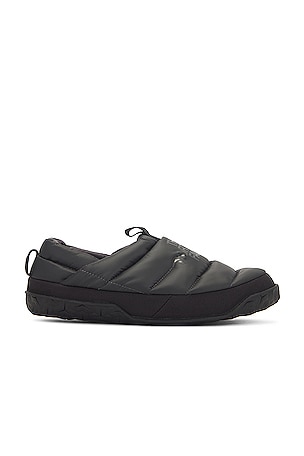 The North Face Nuptse Mule in Asphalt Grey TNF Black REVOLVE