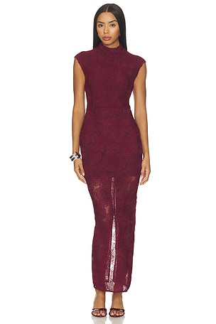 Flower Mesh Maxi Dress ROTATE