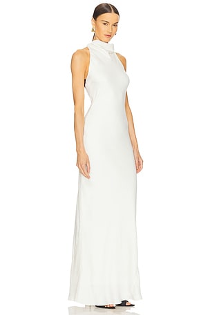 ROTATE Lace Maxi Dress in White