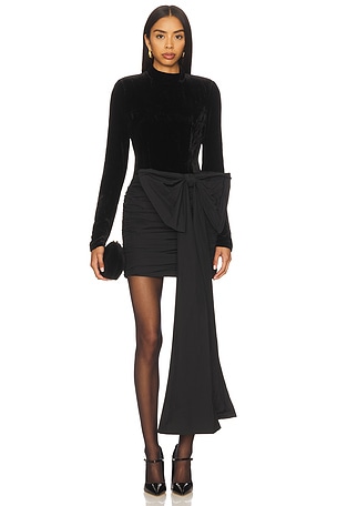 Velvet Bow Mini Dress ROTATE