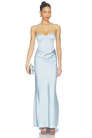 Satin Corset Maxi Dress ROTATE
