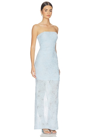 ROTATE Mesh Tube Dress in Baby Blue