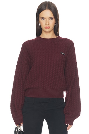Cable Crewneck Sweater ROTATE