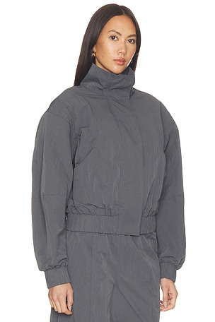 ROTATE Crispy Track Jacket in Grey. Size XS. Also