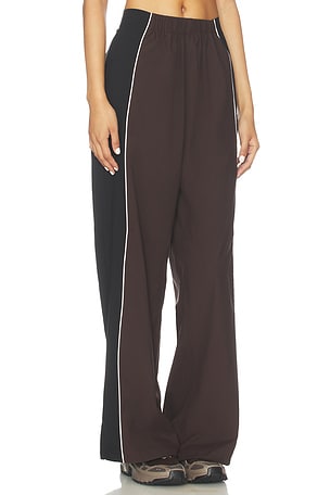 ROTATE Crispy Woven Pant in Brown