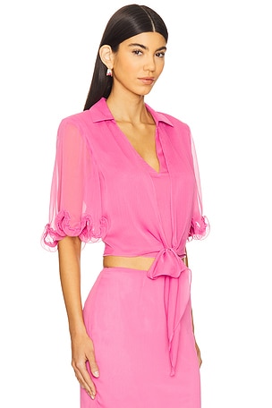 ROTATE Wansy Top in Pink