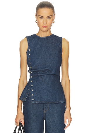 Denim Buttoned Top ROTATE