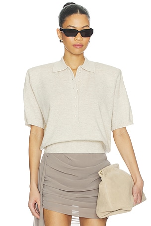 Knitted Polo Top ROTATE