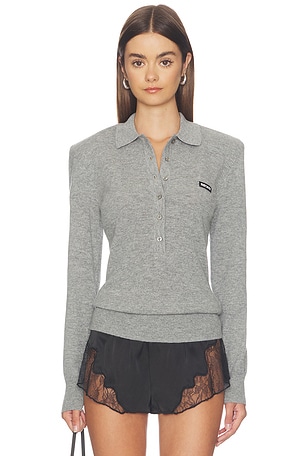Wool Longleeve Polo ROTATE