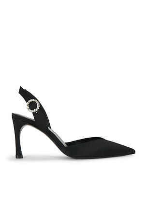 Slingback High Heel Satin Pump ROTATE