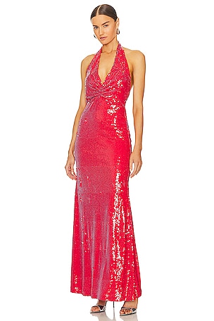 The Bar Grayson Gown in Red