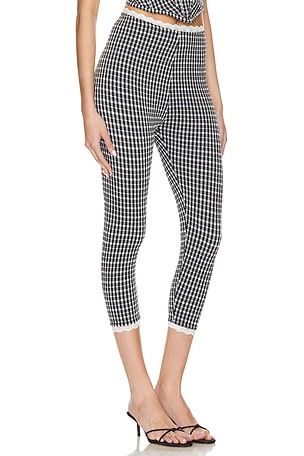 Somebodee Gina Capri Pants in Black & White