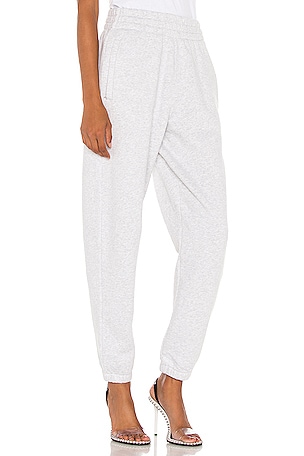 Alexander Wang Foundation Terry Classic Sweatpant in Light Grey