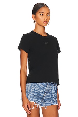 Alexander Wang Shrunken Tee in Black