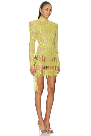 The Dolls House Harlequin Romper in Green