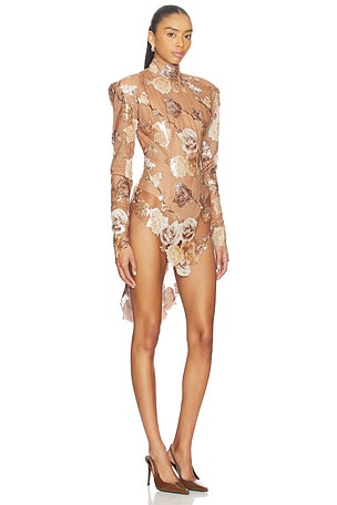 The Dolls House Gardinia Romper in Nude