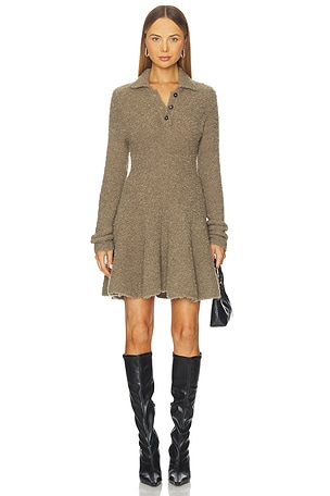 Balboa Volume Dress in Brown The Garment