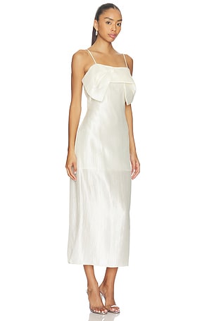 The Garment Porcha Drape Dress in Ivory