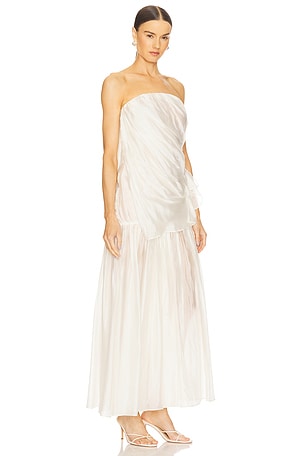 The Garment Gilian Gown in Cream. Size UK 8 / US S. Also