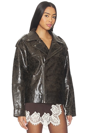 The Garment Margo Biker Jacket in Brown