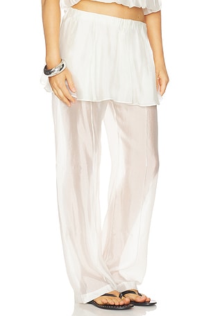 The Garment Gilian Peplum Pants in White