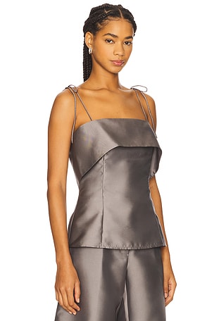 The Garment Ambra Top in Smoke in Grey