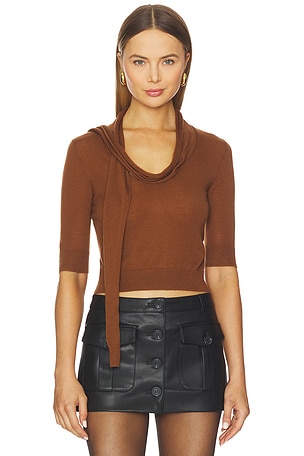Bergen Scarf Knit Top The Garment