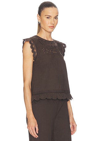 The Garment Kirsten Cloth Top in Chocolate