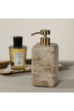 The Favorites Marble Soap And Lotion Dispenser in Cream
