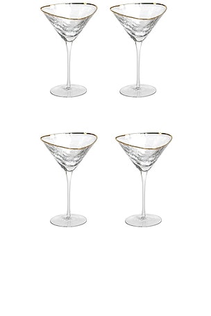 Aperitivo Triangular Martini Glasses Set Of 4 The Favorites