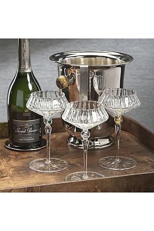 The Favorites Ondine Fluted Coupe Cocktail Glass in Neutral