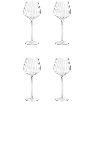 Madeleine Optic Red Wine Glasses Set Of 4 The Favorites