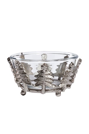Foret D'hiver Glass & Metal Bowl The Favorites