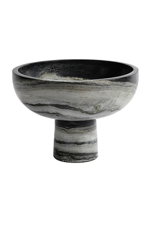 Footed Bowl Black Panda Marble The Favorites