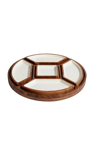 Lazy Susan With 5 Condiment Sections The Favorites