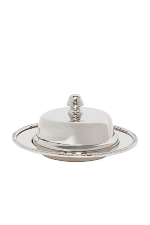 Parisian Butter Dish With Cover And Glass Nickel The Favorites