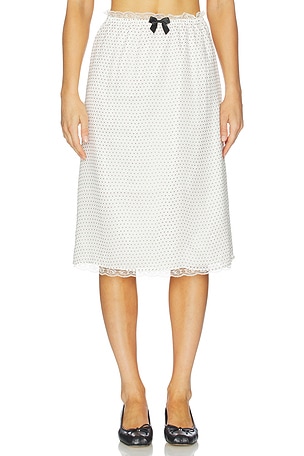 Celerie Lace Trim Slip Skirt Tanner Fletcher