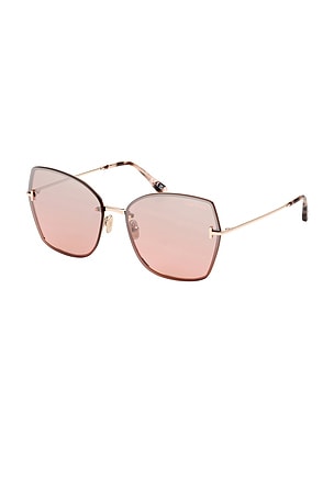 TOM FORD Nickie Sunglasses in Metallic Gold