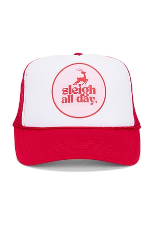 Sleigh All Day Trucker Hat Friday Feelin