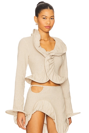 TG Botanical Ruth Blouse in Beige