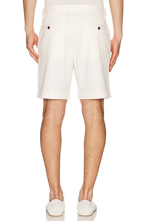 Theory Moonsoft Cotton Standard Shorts in Ivory