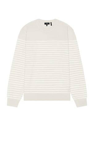 Striped Crew Regal Sweater Theory